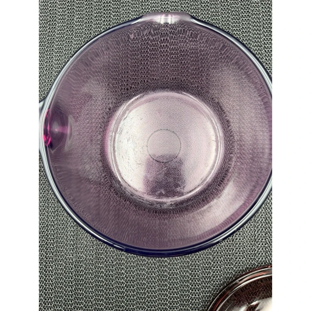 Corning Visions Cranberry 1L Saucepan Glass USA W/Lid